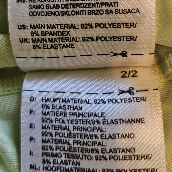 adidas Climalite Lime Green Cross-Back Tank Top Size XS - Picture 8 of 13